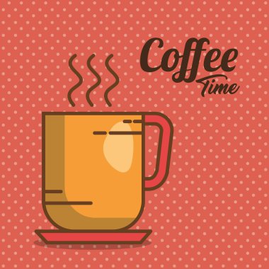 lezzetli kahve zamanı öğesinin