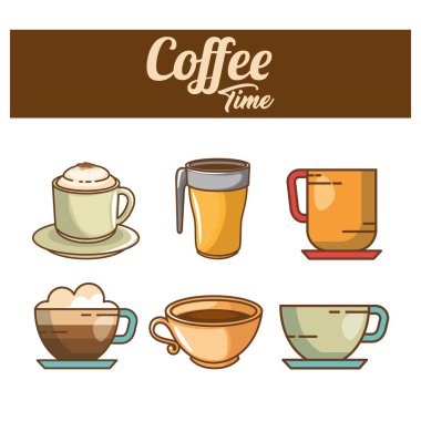 lezzetli kahve zamanı öğesinin