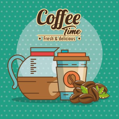 lezzetli kahve zamanı öğesinin