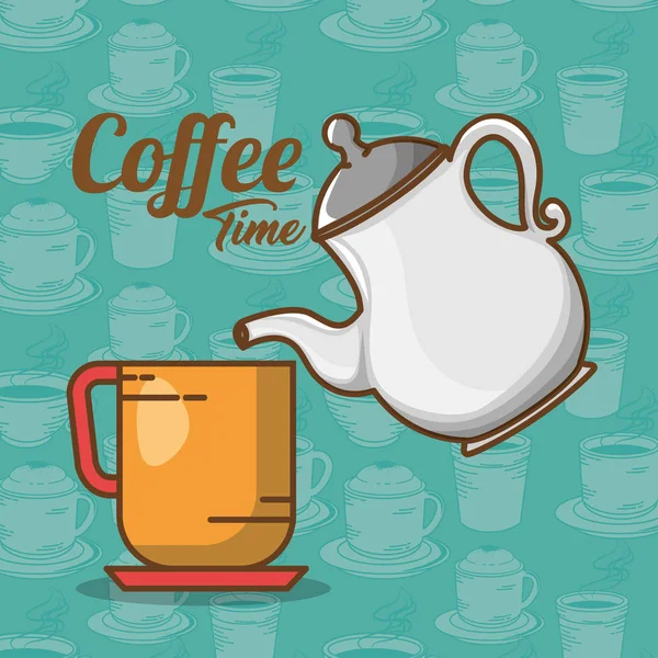 lezzetli kahve zamanı öğesinin