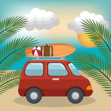 Yaz vacattions Icons set