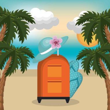 Yaz vacattions Icons set