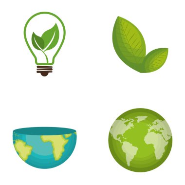 çevre ve ekoloji icons set