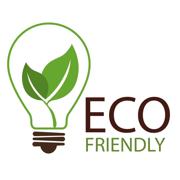 Label écologique écologique — Image vectorielle