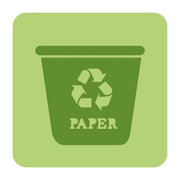 Recycle symbol environmental label — Stock Vector