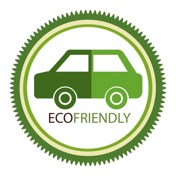 Label écologique écologique — Image vectorielle