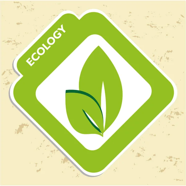 Ir planta de hojas verdes — Vector de stock