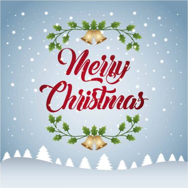 neşeli Noel dekorasyon kutlama parti tebrik kartı