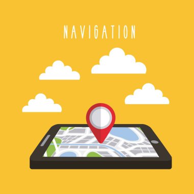 Gezinti tablet teknoloji gps bulutlar