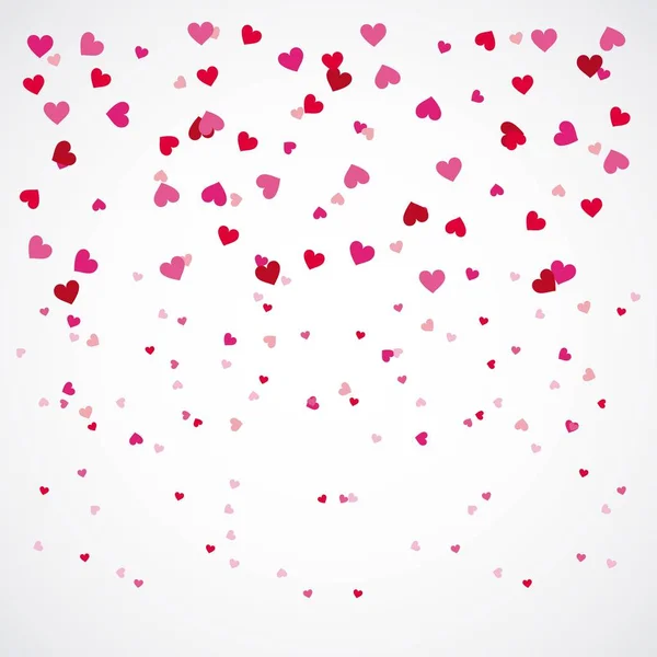 Hermoso patrón romántico sin costuras con corazones — Vector de stock