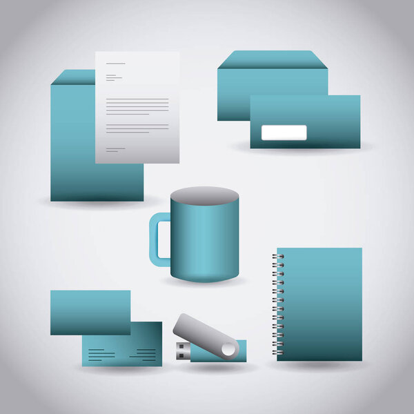 шаблон фирменного стиля набор бизнес-макет канцелярских принадлежностей с эмблемой дизайн бренда
