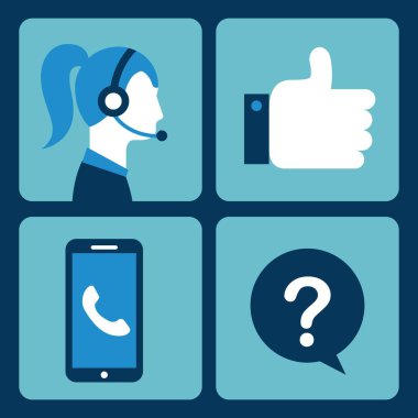 koleksiyon simgeler müşteri hizmet enstrüman öğesinin