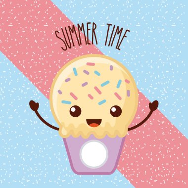 Yaz aylarında dondurma çizgi film