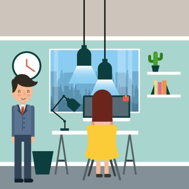 işadamı evrak çantası illüstrasyon