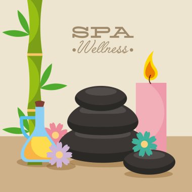 Spa mutfak eşyaları illüstrasyon