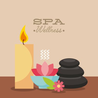 Spa mutfak eşyaları illüstrasyon