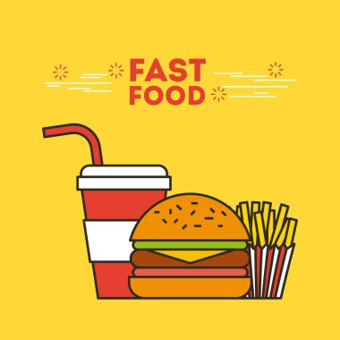 Fast food çizimi
