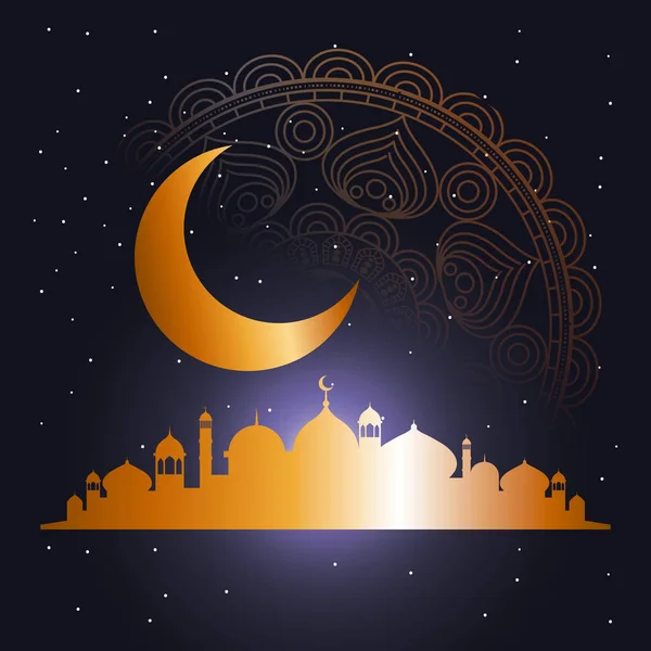 Eid mubarak Hintergrund — Stockvektor