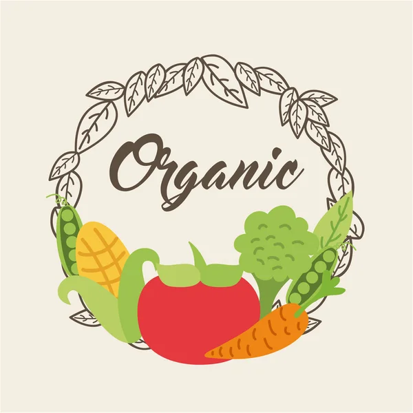 Background organic icon — Stock Vector