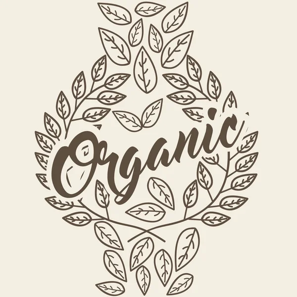 Liści organiczny ikona — Wektor stockowy