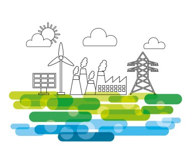 Sevimli çiçek izole simgesi