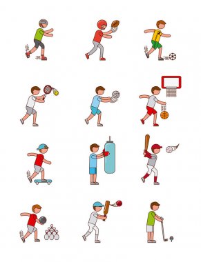 çeşitli spor görüntü 