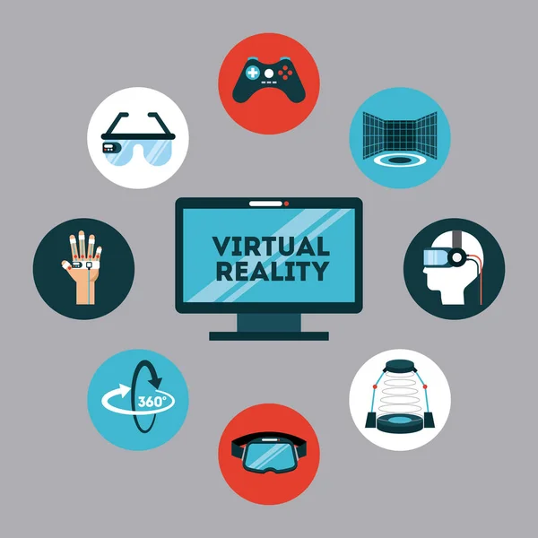 icons set virtual reality