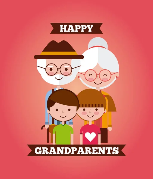 祖父母の日デザイン — ストックベクタ