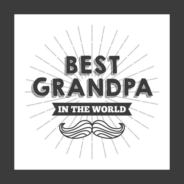 Desain kakek terbaik - Stok Vektor