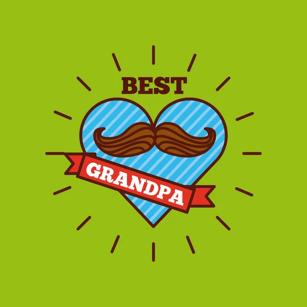 Mejor diseño de abuelo — Vector de stock