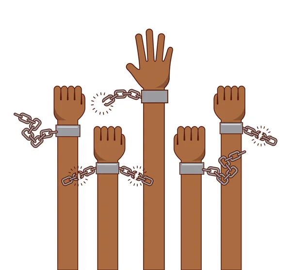 Arrêter le racisme image — Image vectorielle