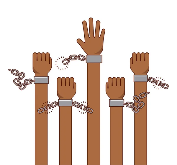 Detener el racismo imagen — Vector de stock