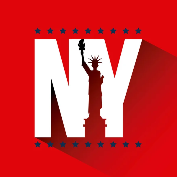 Ciudad de Nueva York imagen relacionada — Vector de stock