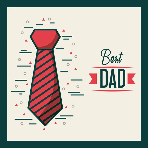 Fathers day related icons and lettering image — Stock Vector