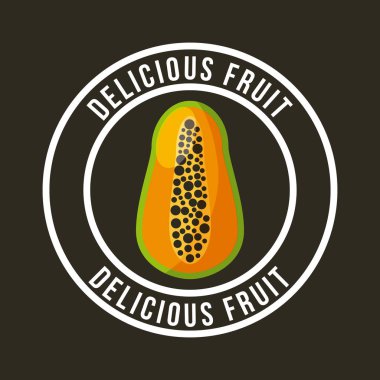 taze organik gıda amblemi görüntü