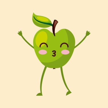 meyve kawaii karakteri simge görüntüsü