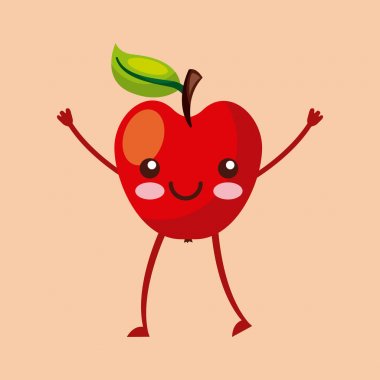 meyve kawaii karakteri simge görüntüsü