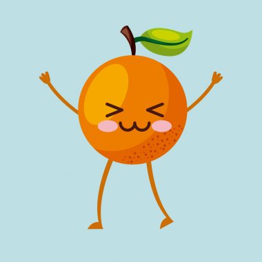 meyve kawaii karakteri simge görüntüsü