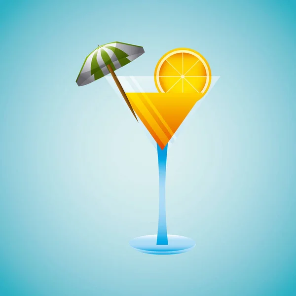 Imagen de vacaciones de playa tropical — Vector de stock