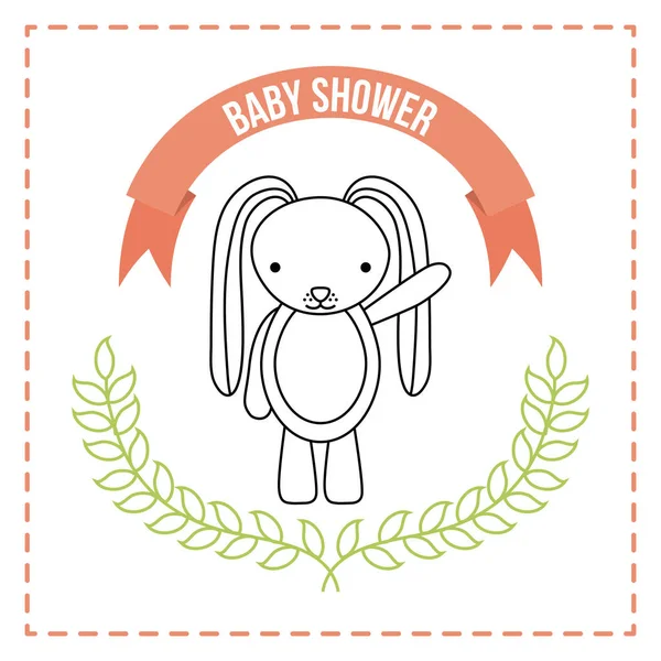 Baby Shower verwandte Symbole Bild — Stockvektor