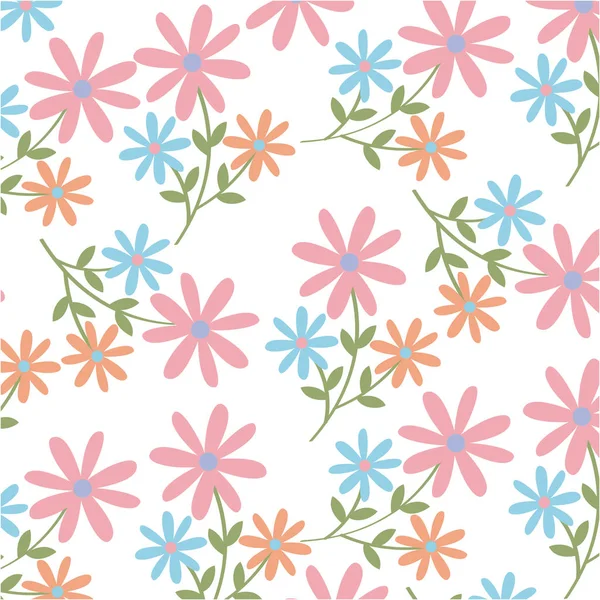 Printemps fleurs fond image — Image vectorielle