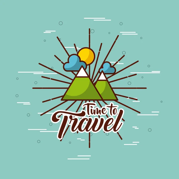 Travel related icons image — Stock Vector