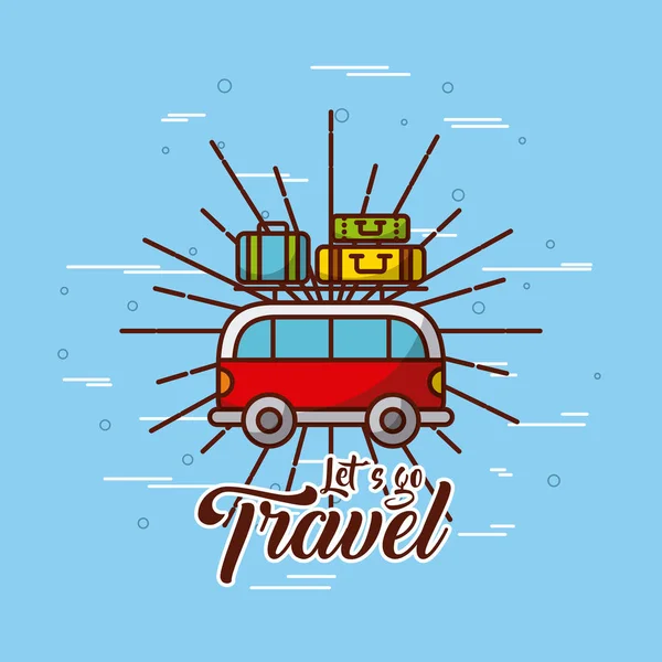 Travel related icons image — Stock Vector