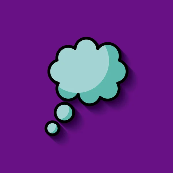 Gedankenwolke oder Blasenbild — Stockvektor