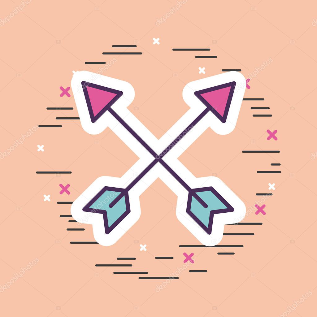 girly icon over background image 