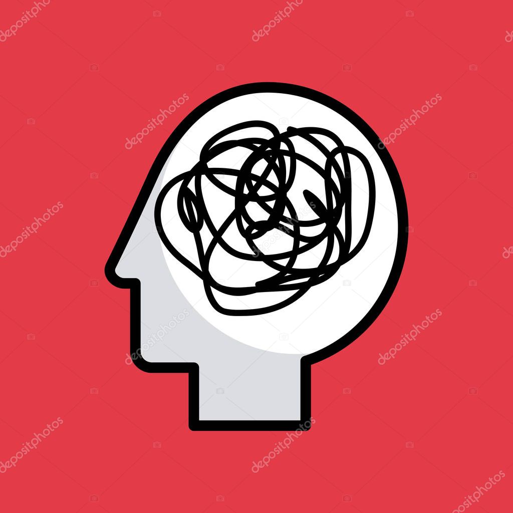 head silhouette mind concept image 