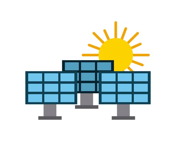 Solar panel illustration — Stock Vector