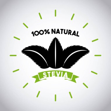 Stevia natural sweetener clipart