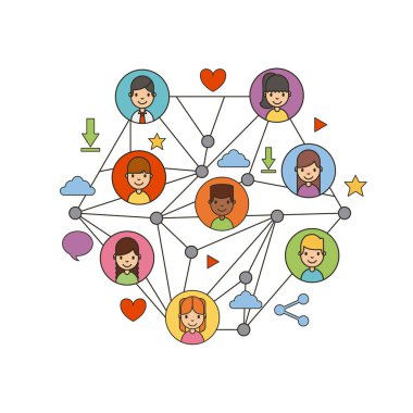 ağ insanlar manzarası