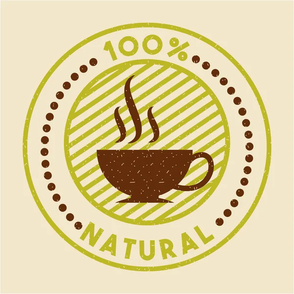 Naturalny słodzik Stevia kawy — Wektor stockowy